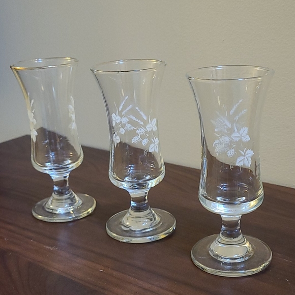 Set of 3 mini retro drinking glasses - Picture 7 of 12